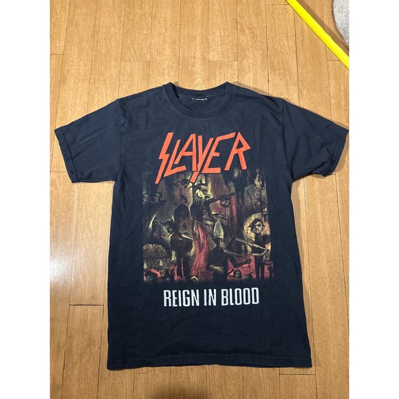 Other - Slayer Reign In Blood Tour 86-87 Graphic T-Shirt Black Small Thrash Metal Tee